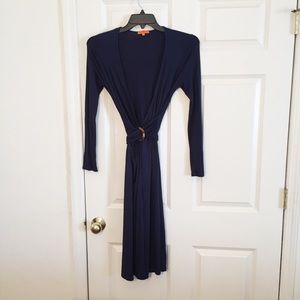 Michelle Jonas Blue Wrap Dress Size P